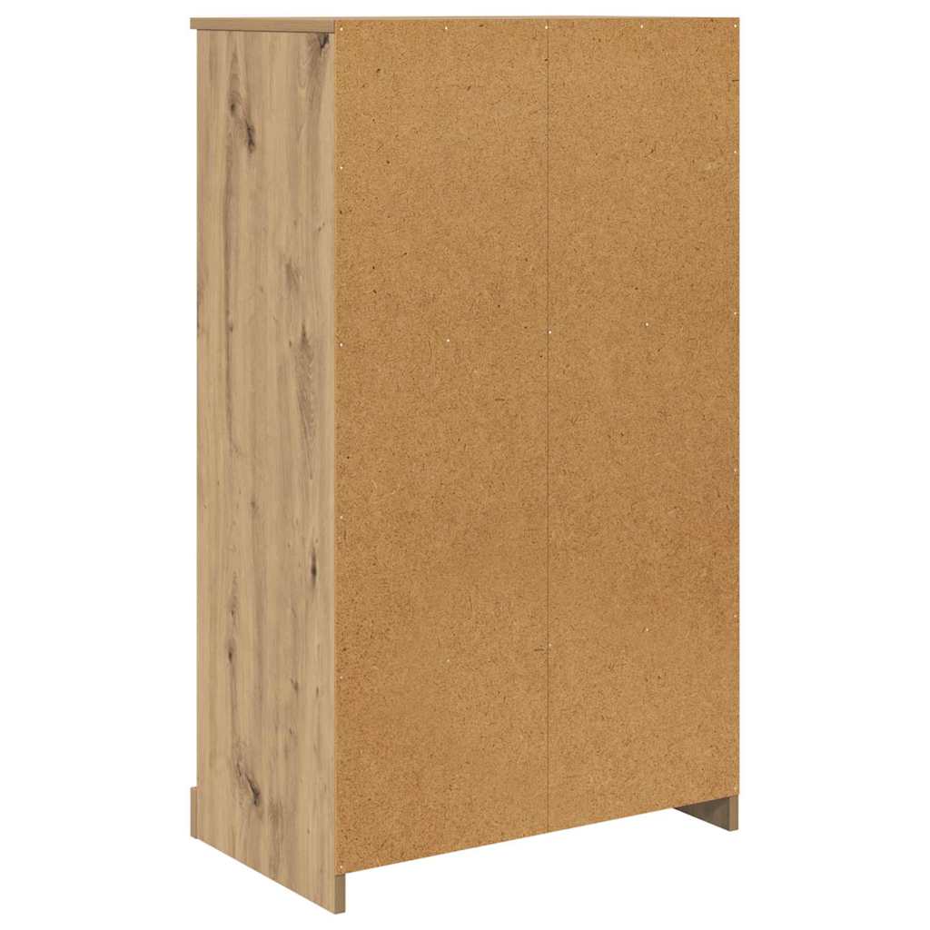 vidaXL Highboard 3 pcs Dąb rzemieślniczy Materiał drewnopochodny