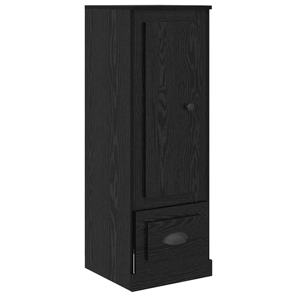 vidaXL Highboard z szufladą 3 pcs Czarny Dąb Materiał drewnopochodny