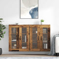 vidaXL Szafki ścienne 2 pcs Stare drewno 69,5 x 34 x 90 cm