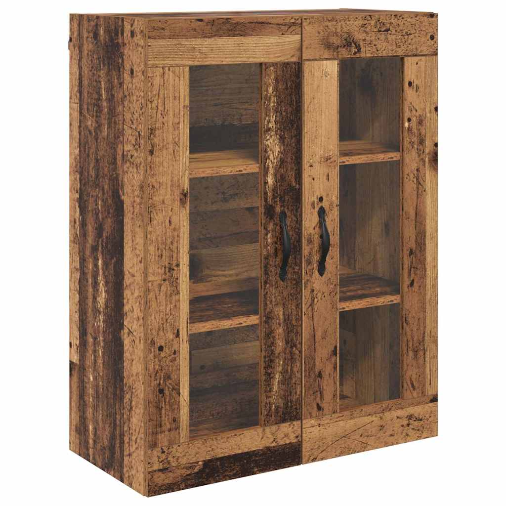 vidaXL Szafki ścienne 2 pcs Stare drewno 69,5 x 34 x 90 cm