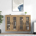 vidaXL Szafki ścienne 2 pcs Dąb rzemieślniczy 69,5 x 34 x 90 cm