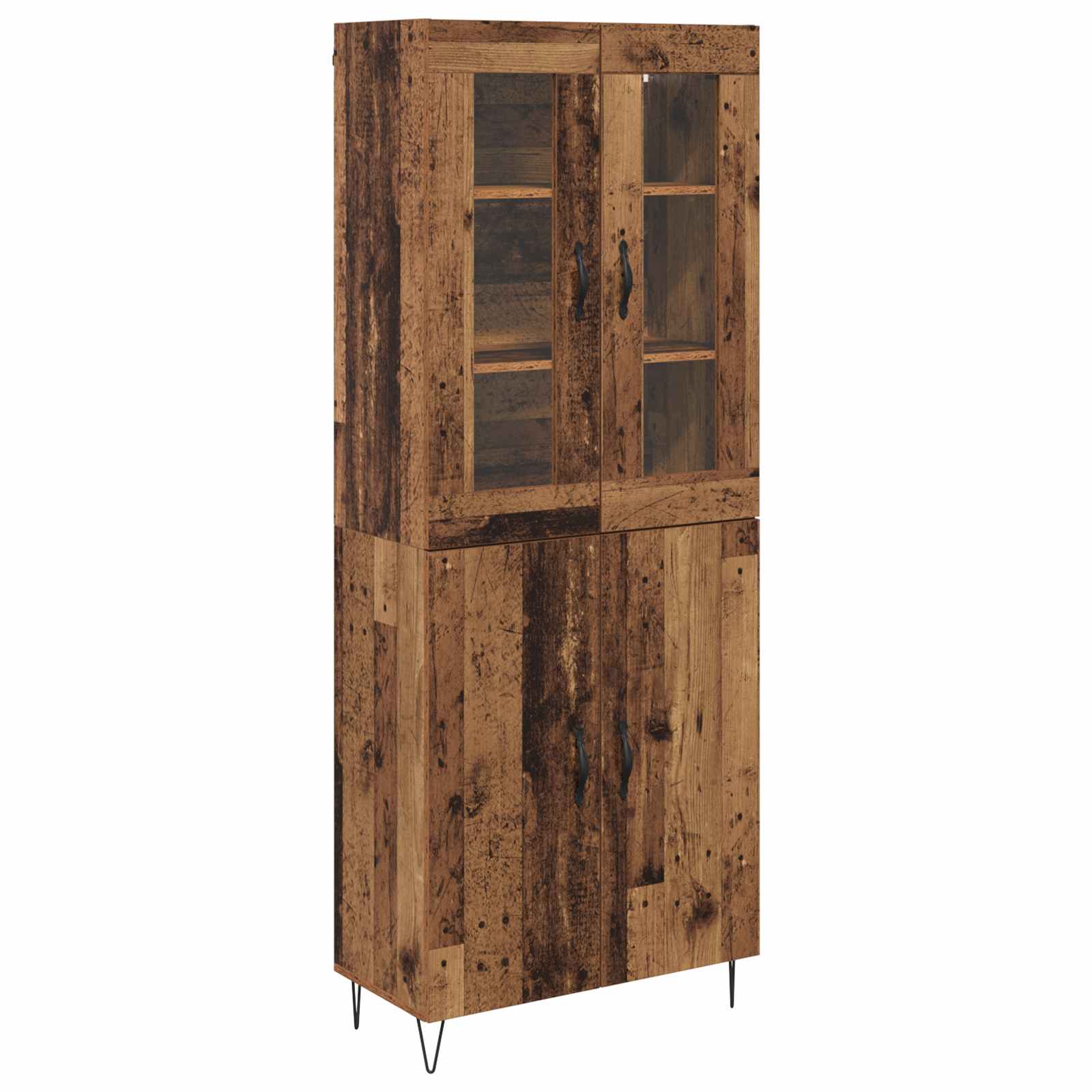 vidaXL Highboard Stare drewno 69,5 x 34 x 180 cm