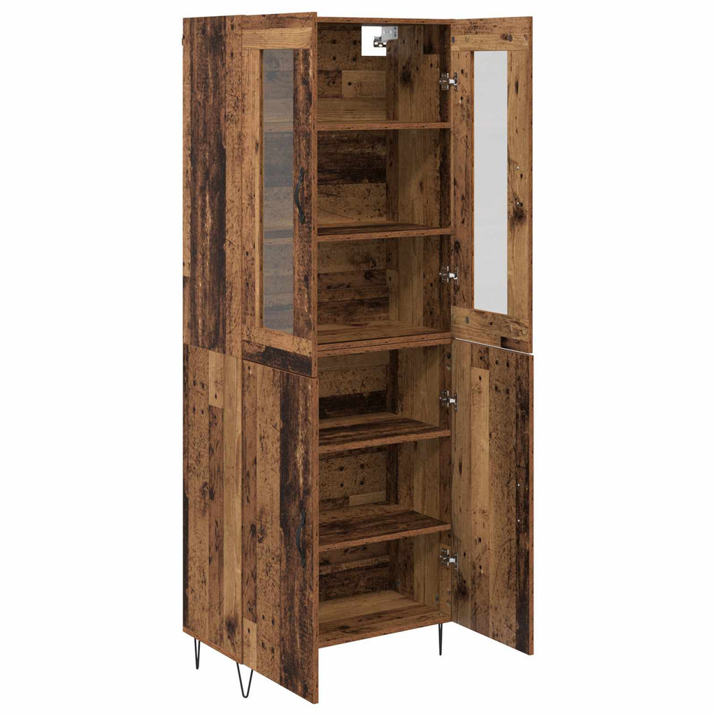 vidaXL Highboard Stare drewno 69,5 x 34 x 180 cm