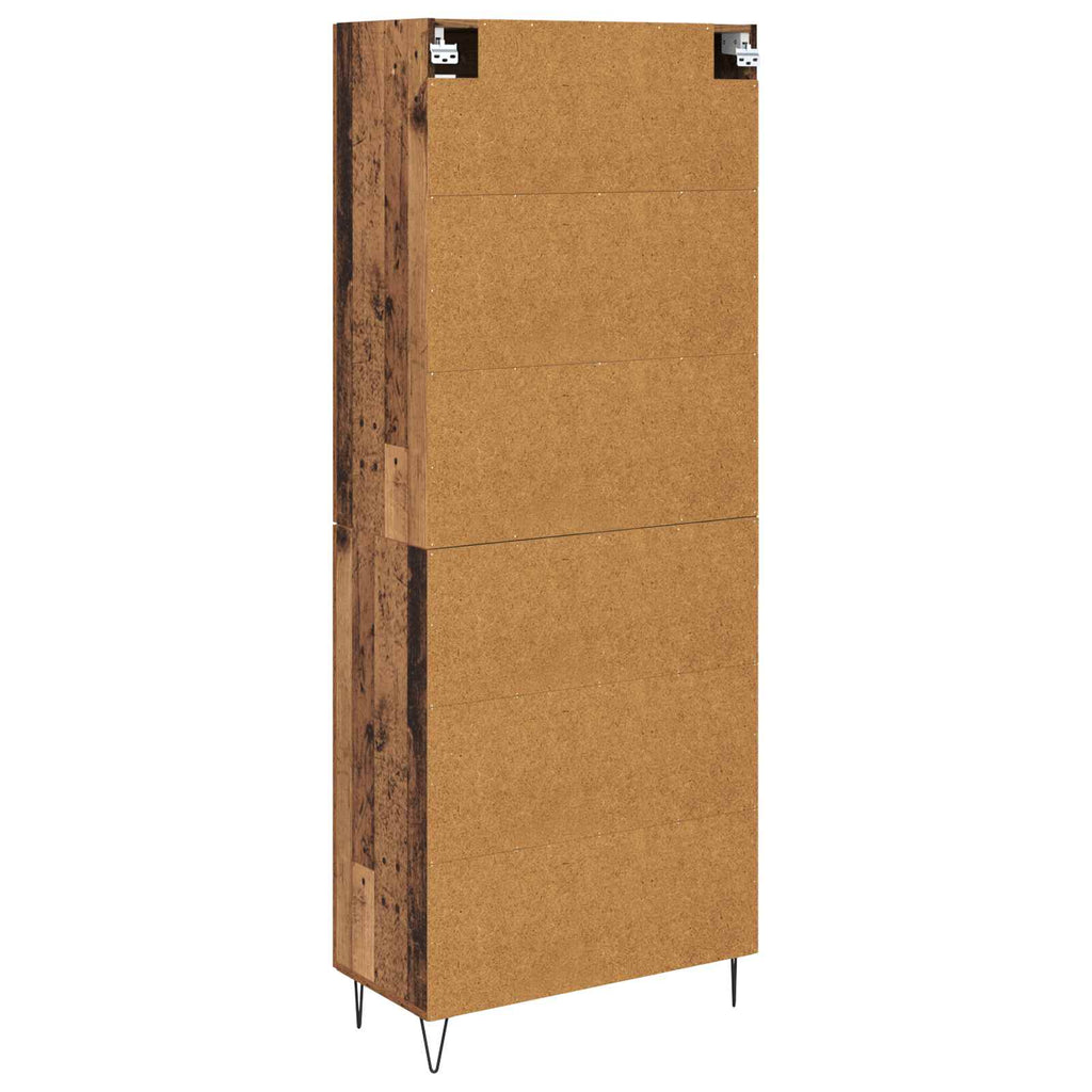 vidaXL Highboard Stare drewno 69,5 x 34 x 180 cm