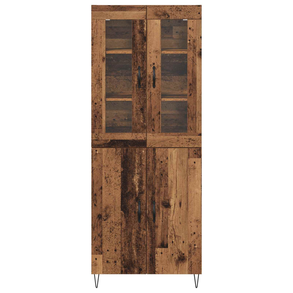 vidaXL Highboard Stare drewno 69,5 x 34 x 180 cm
