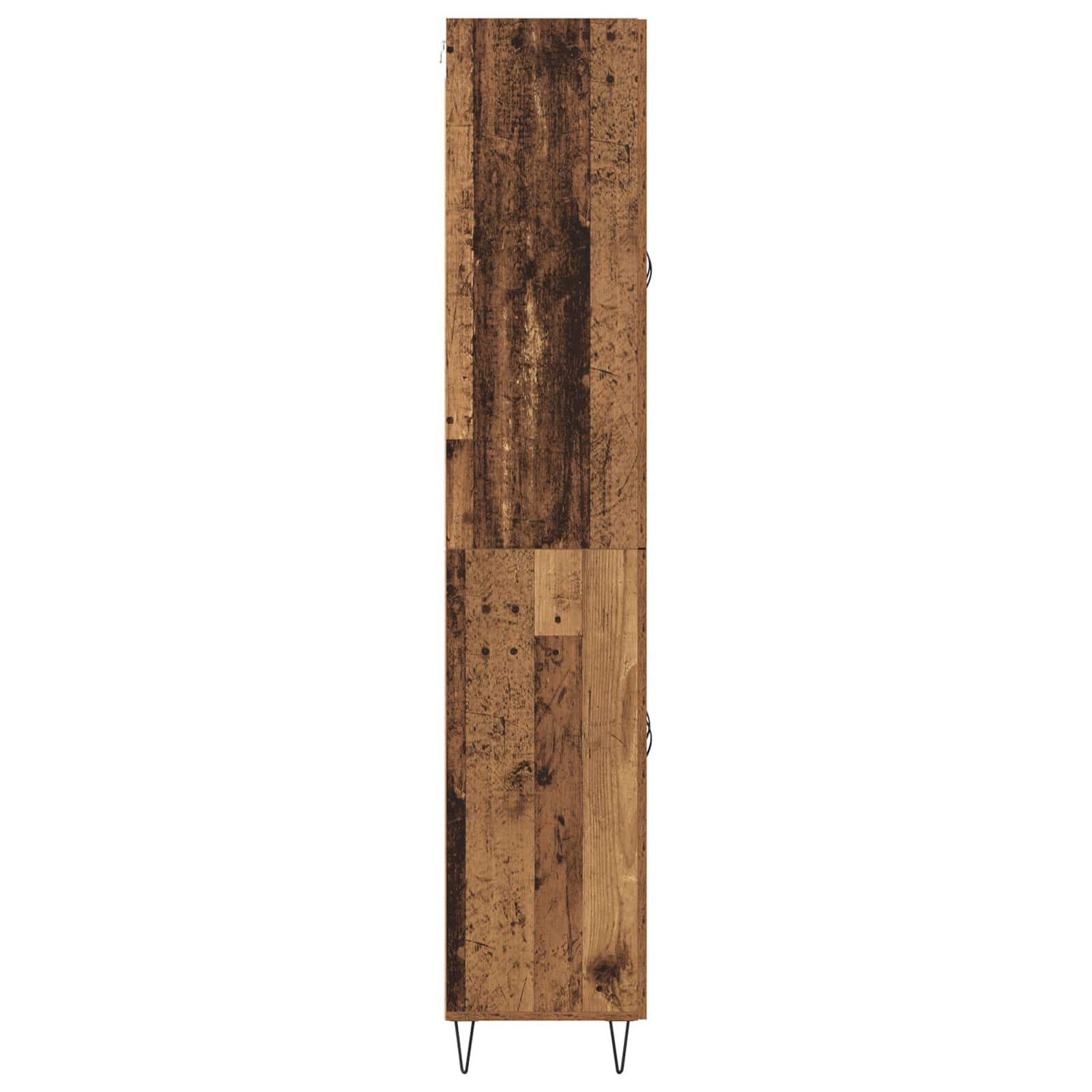 vidaXL Highboard Stare drewno 69,5 x 34 x 180 cm
