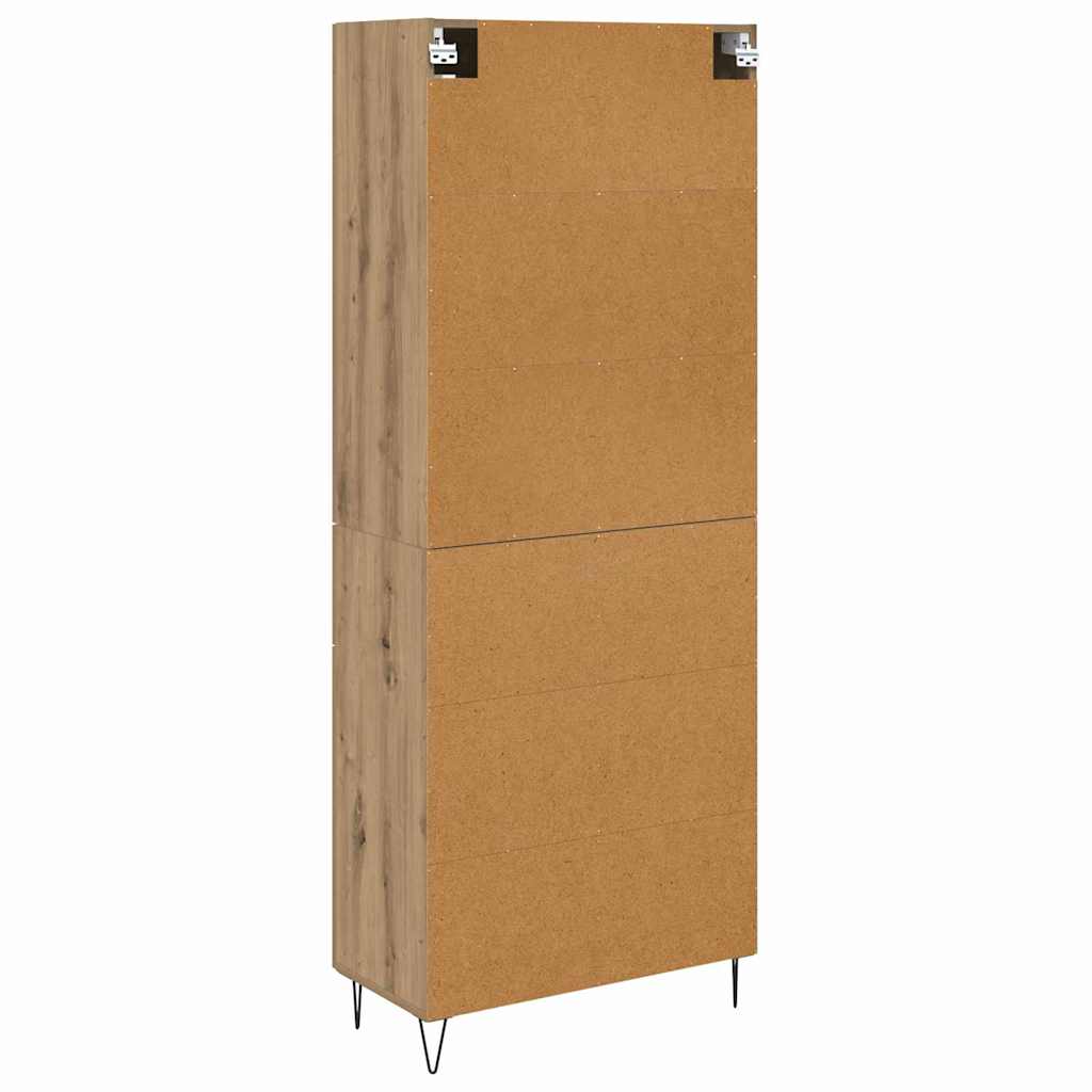 vidaXL Highboard Dąb rzemieślniczy 69,5 x 34 x 90 cm