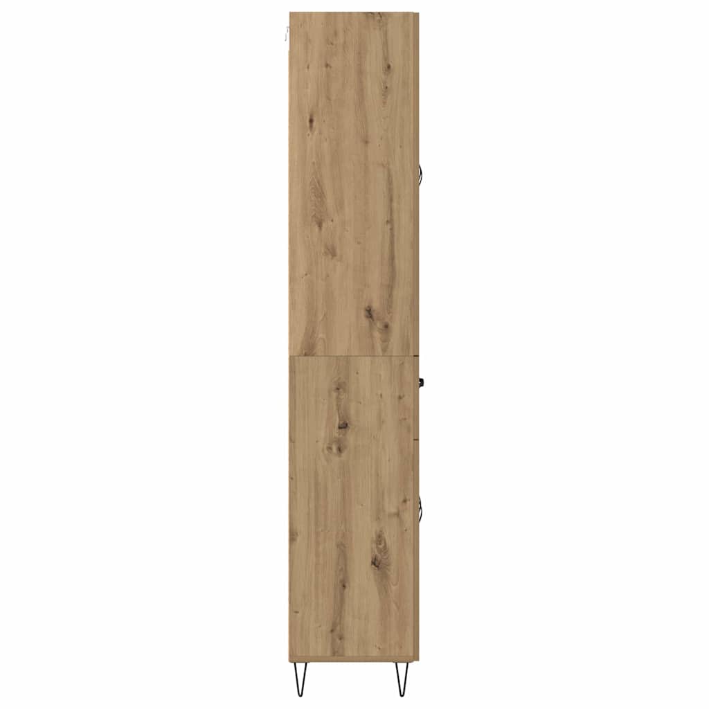 vidaXL Highboard Dąb rzemieślniczy 69,5 x 34 x 90 cm