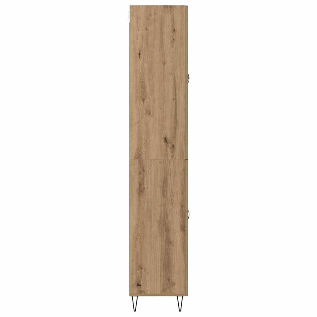 vidaXL Highboard z szufladą Dąb rzemieślniczy 69,5 x 34 x 90 cm