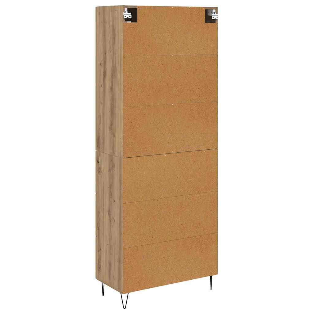 vidaXL Highboard z szufladą Dąb rzemieślniczy 69,5 x 34 x 90 cm