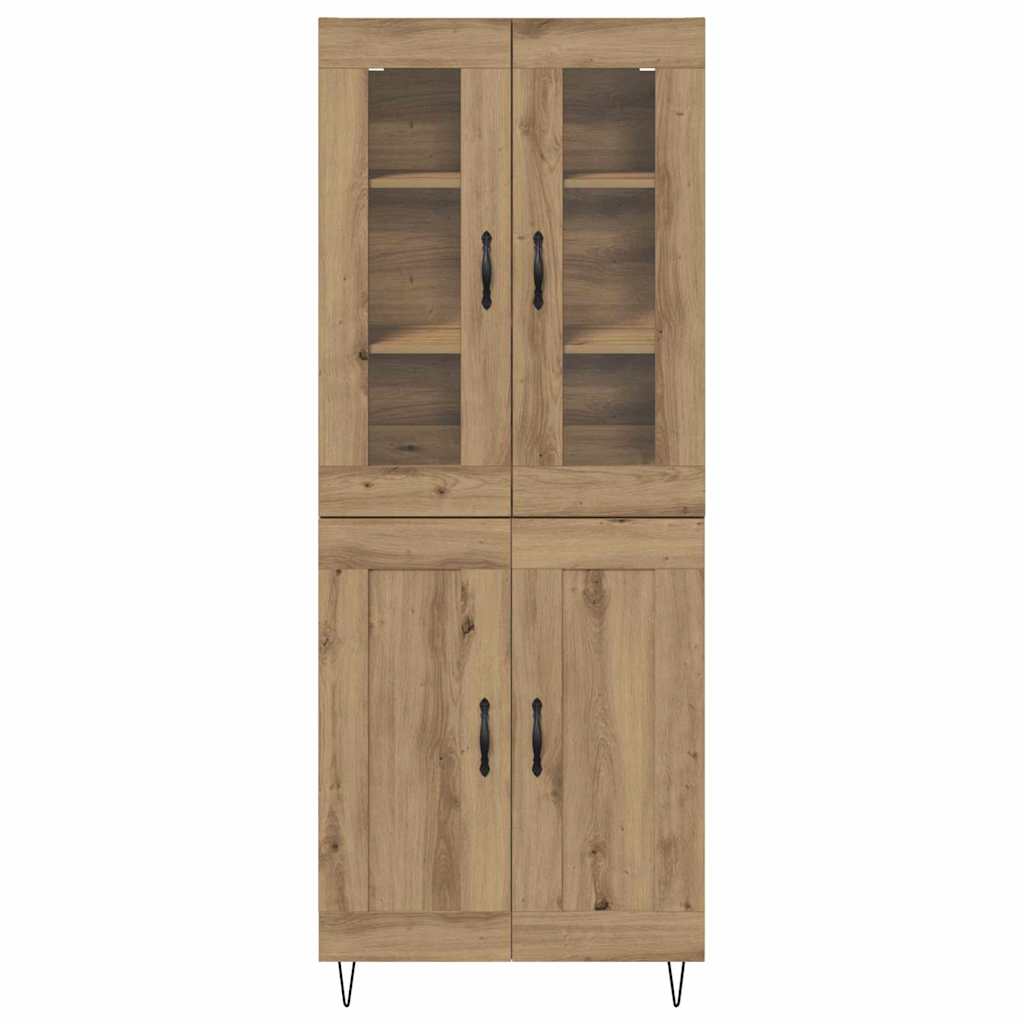 vidaXL Highboard Dąb rzemieślniczy 69,5 x 34 x 90 cm