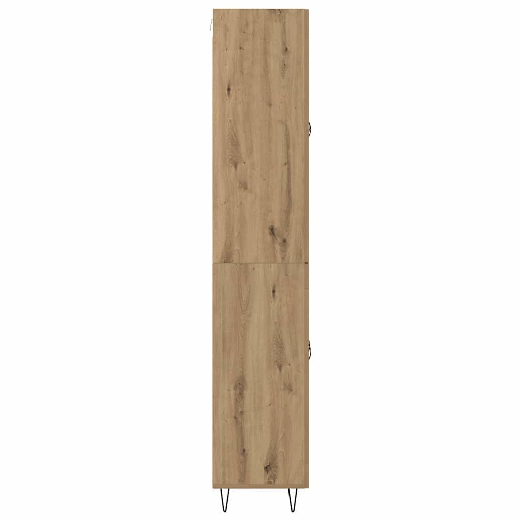vidaXL Highboard Dąb rzemieślniczy 69,5 x 34 x 90 cm