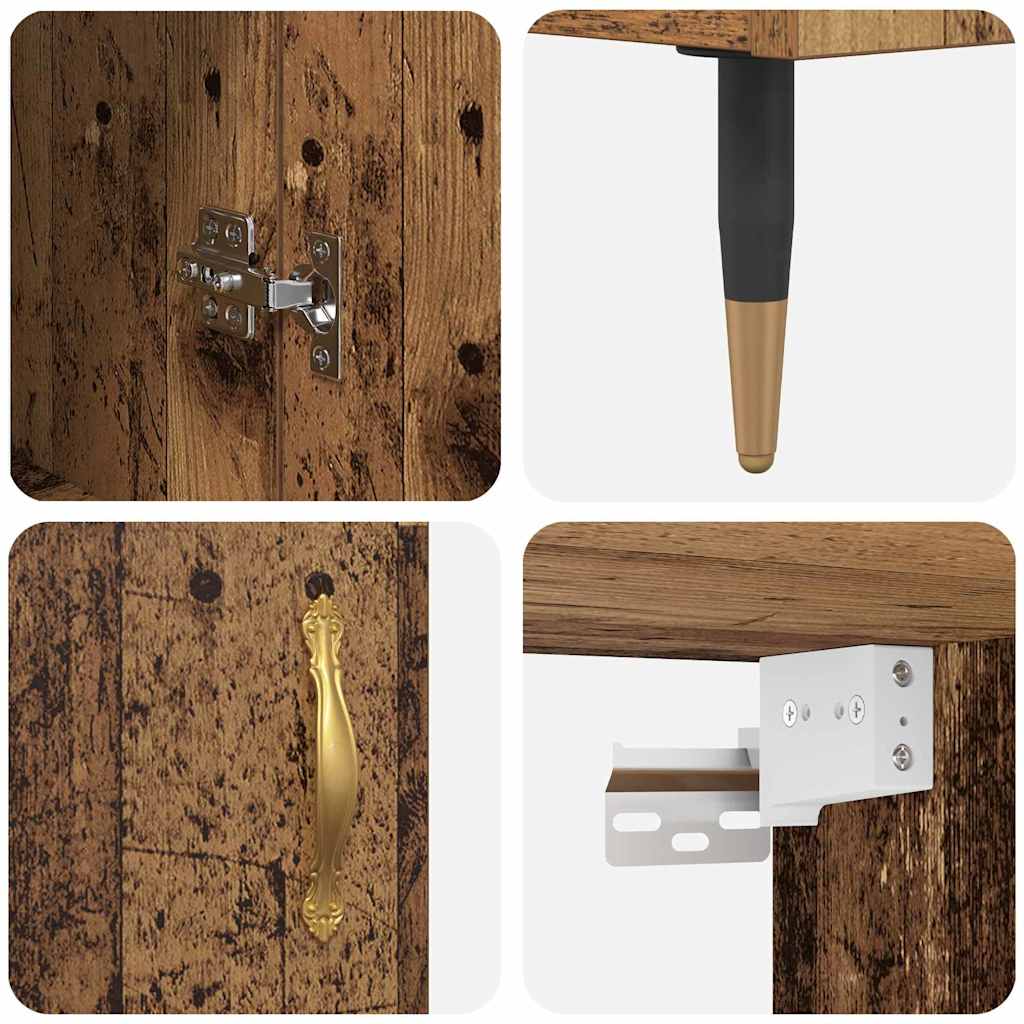 vidaXL Highboard Stare drewno 69,5 x 34 x 90 cm
