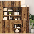 vidaXL Highboard Montowane na ścianie Stare drewno 50 x 42,5 x 225 cm