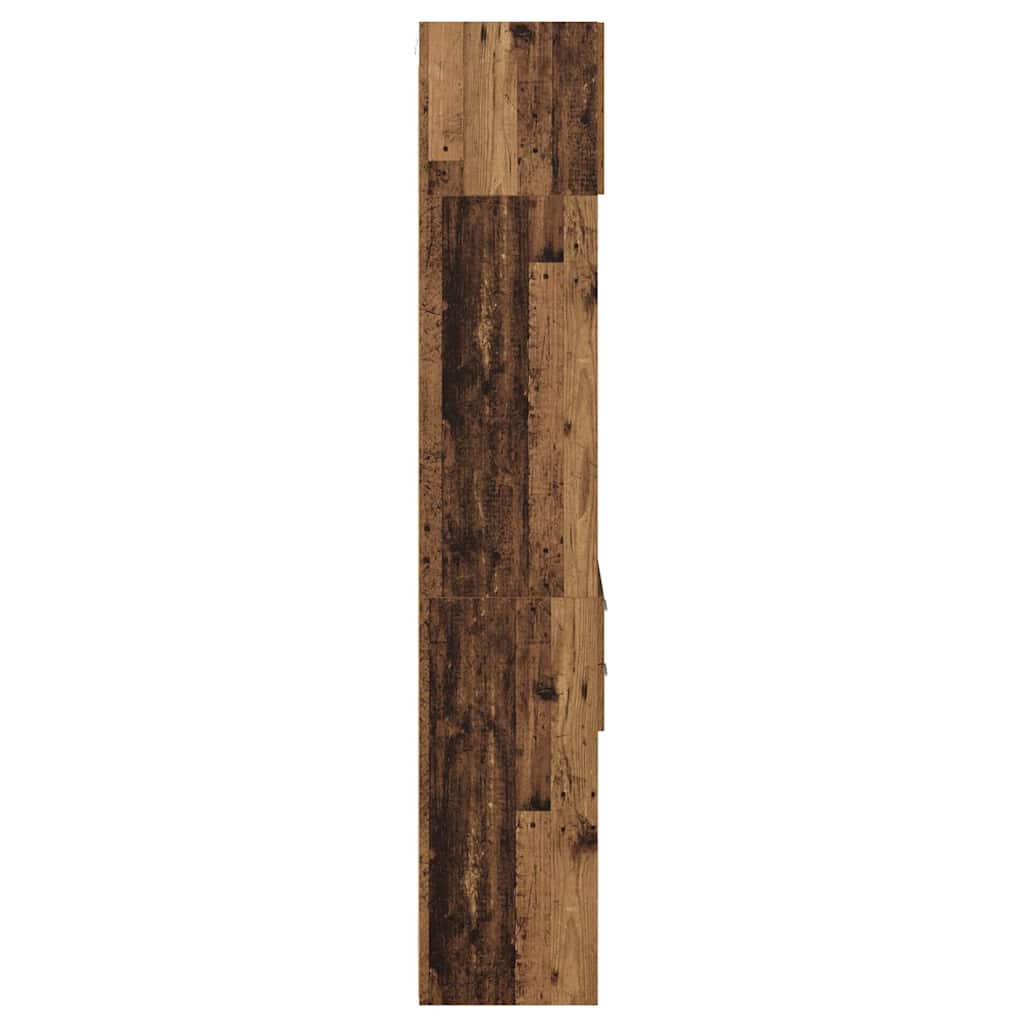 vidaXL Highboard Montowane na ścianie Stare drewno 50 x 42,5 x 225 cm