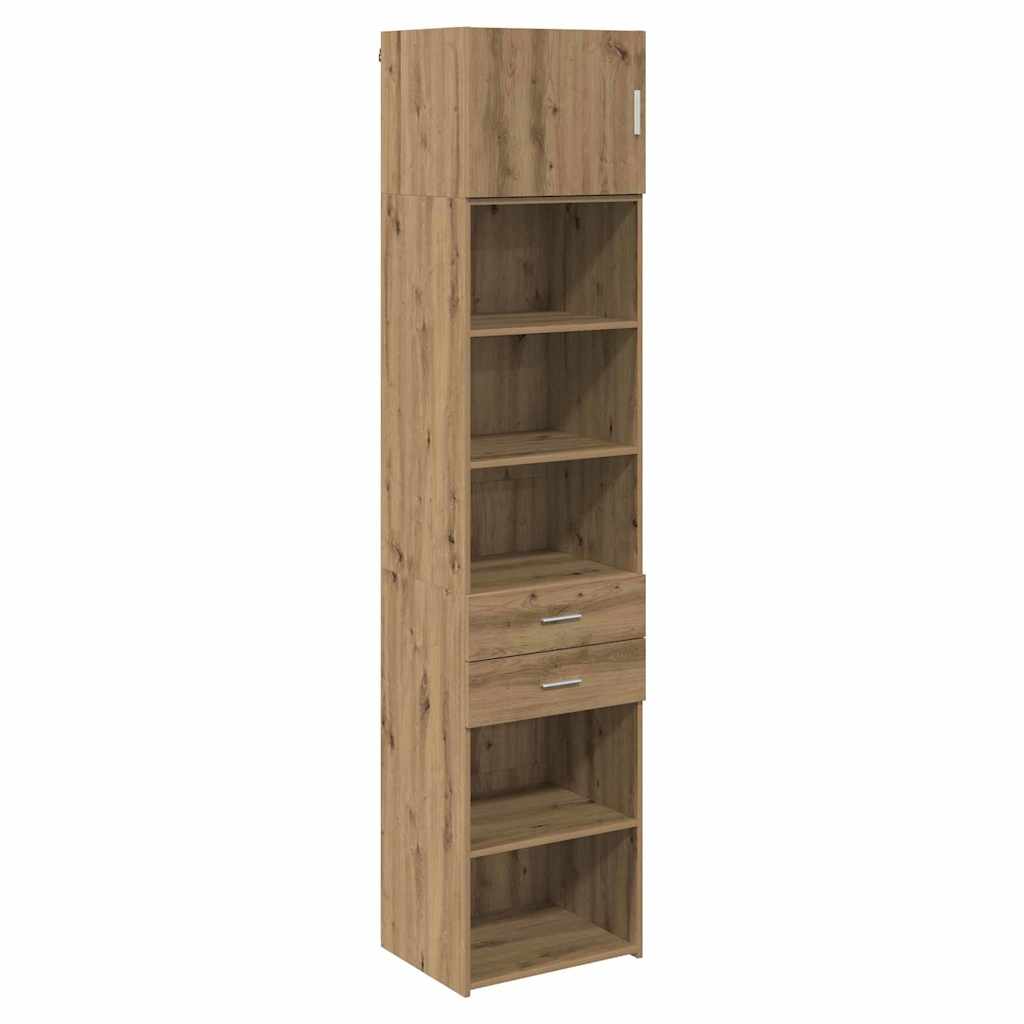 vidaXL Highboard z szufladą Dąb rzemieślniczy 50 x 42,5 x 225 cm