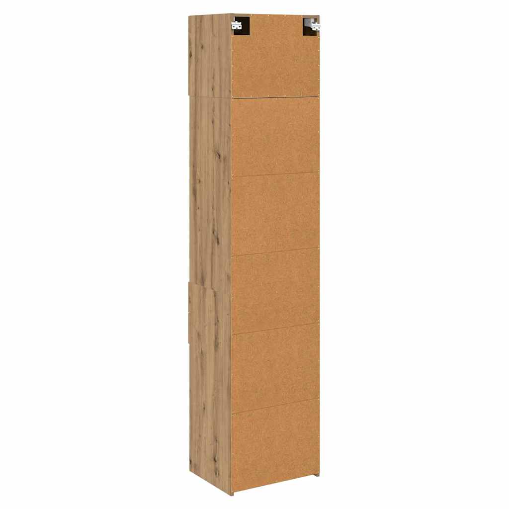 vidaXL Highboard z szufladą Dąb rzemieślniczy 50 x 42,5 x 225 cm