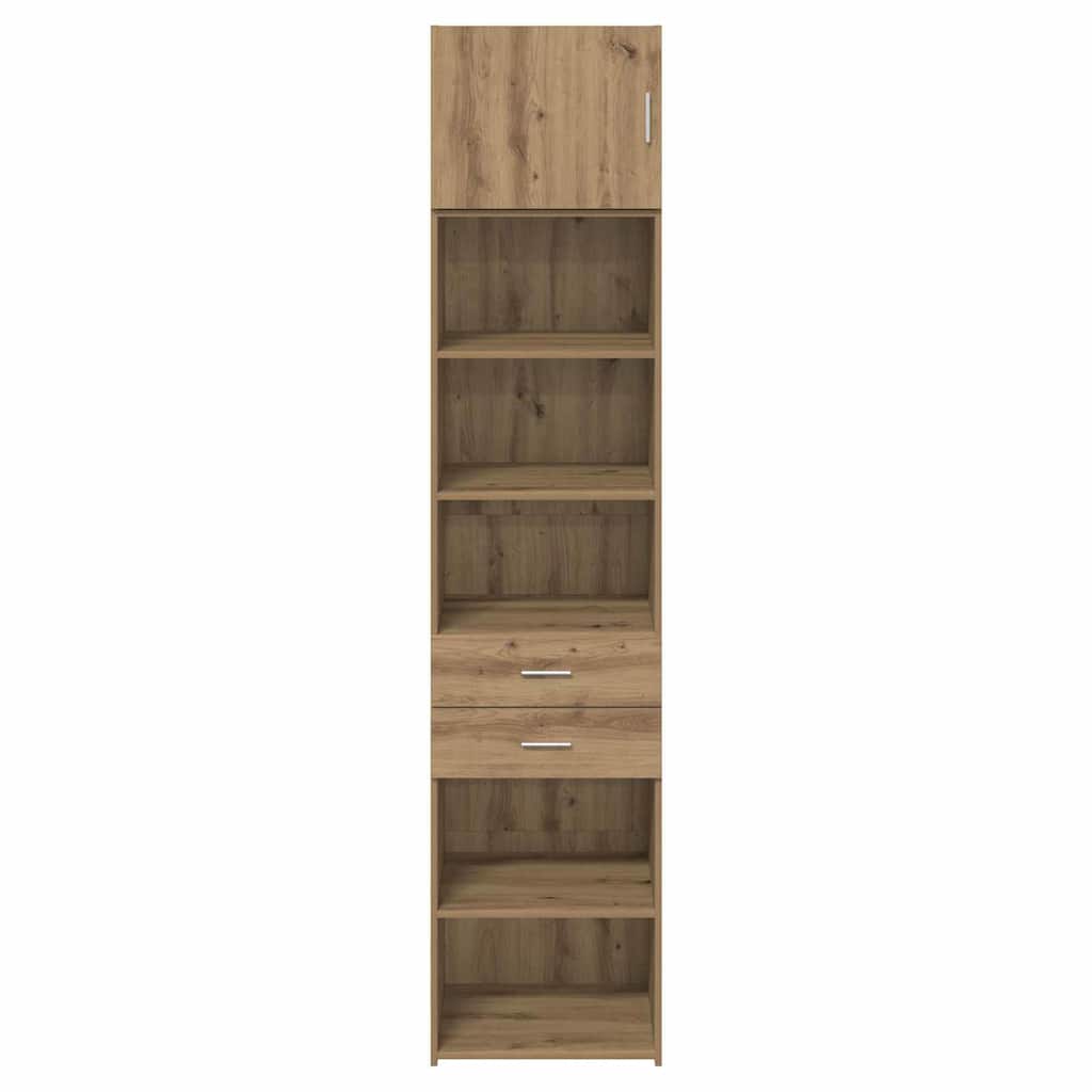 vidaXL Highboard z szufladą Dąb rzemieślniczy 50 x 42,5 x 225 cm