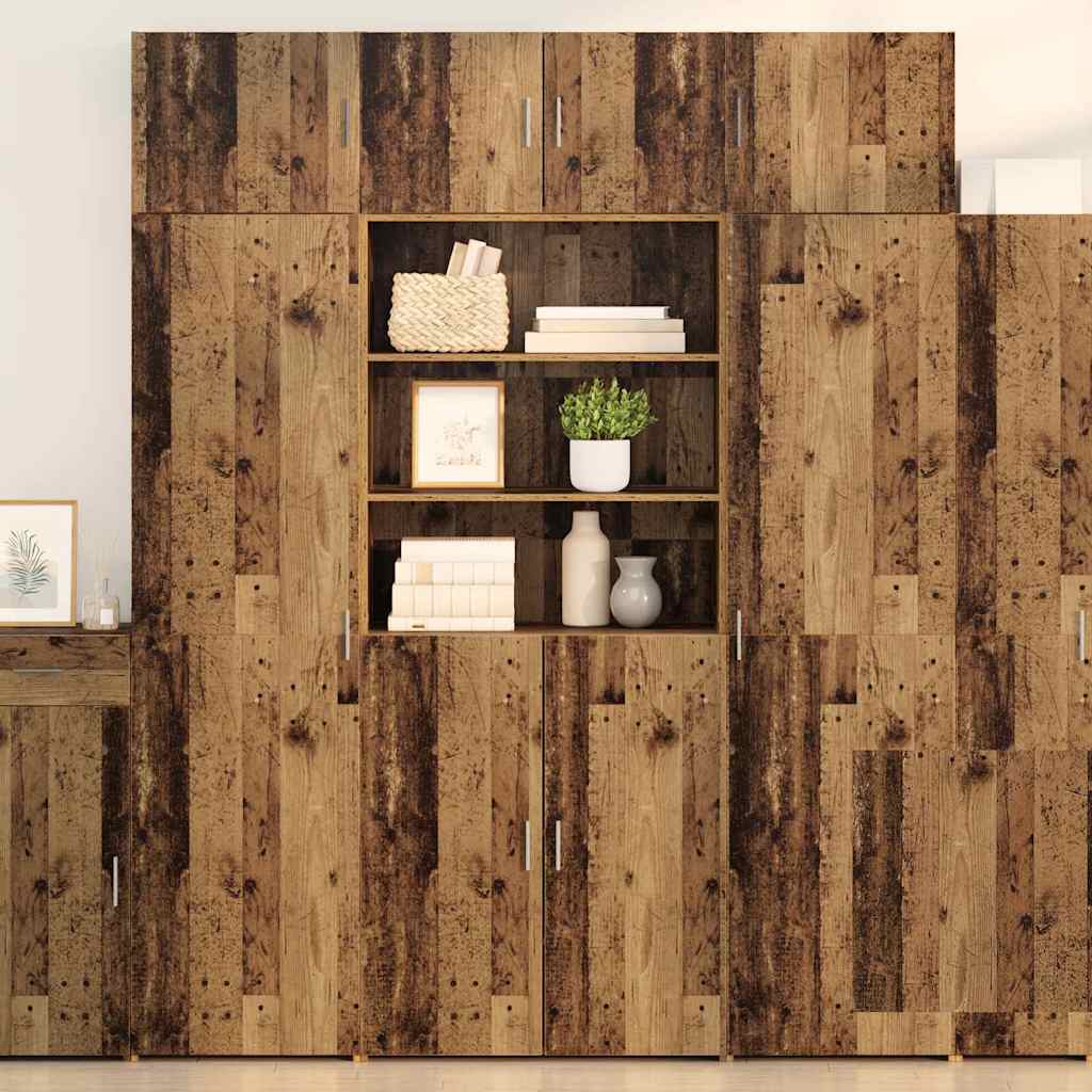 vidaXL Szafka do przechowywania Stare drewno 80 x 42,5 x 225 cm