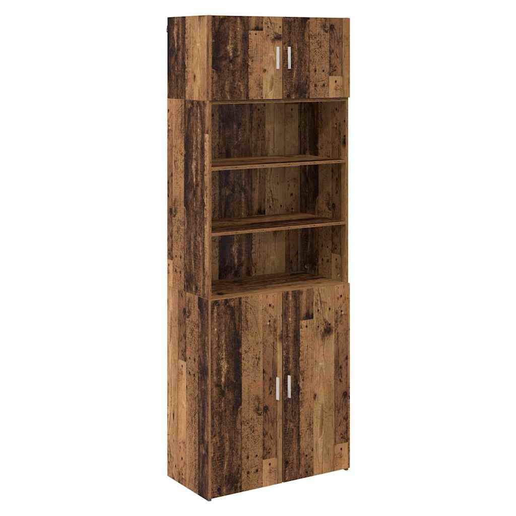 vidaXL Szafka do przechowywania Stare drewno 80 x 42,5 x 225 cm