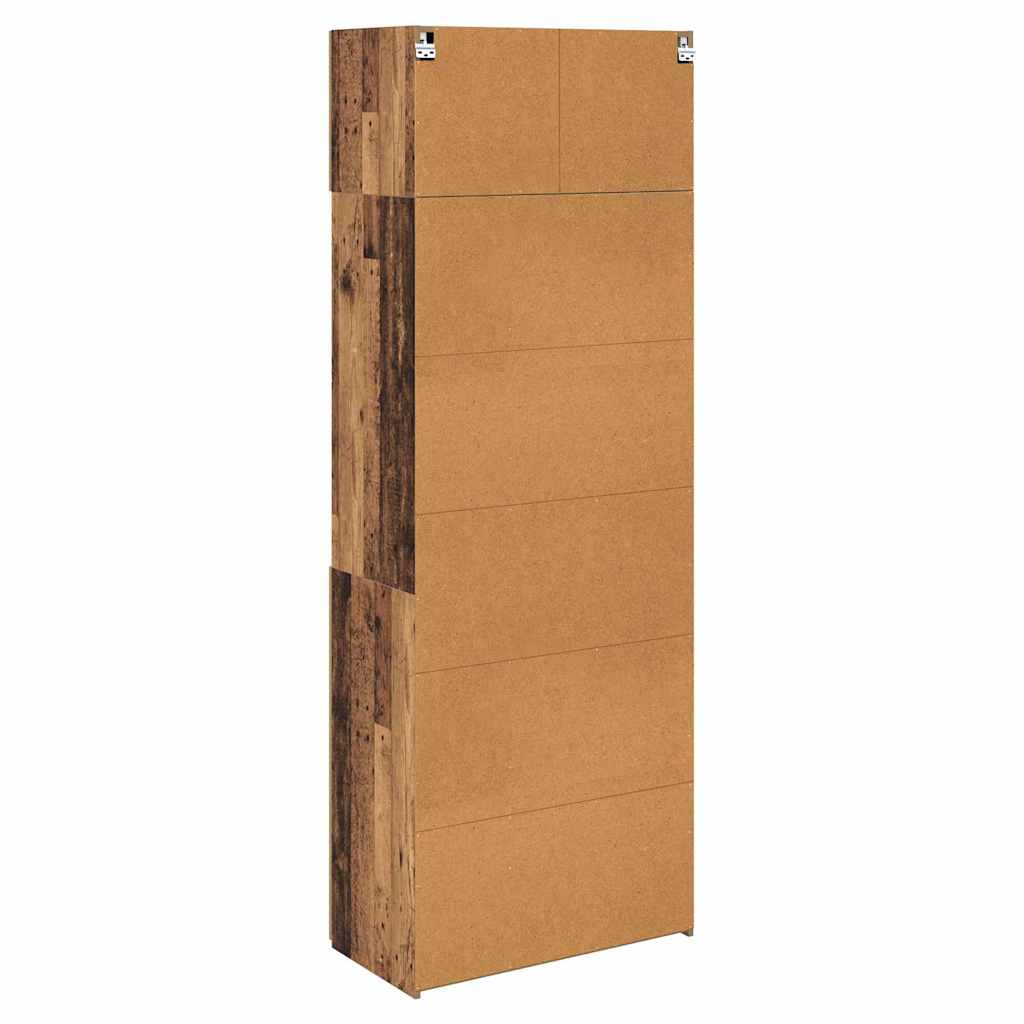 vidaXL Szafka do przechowywania Stare drewno 80 x 42,5 x 225 cm