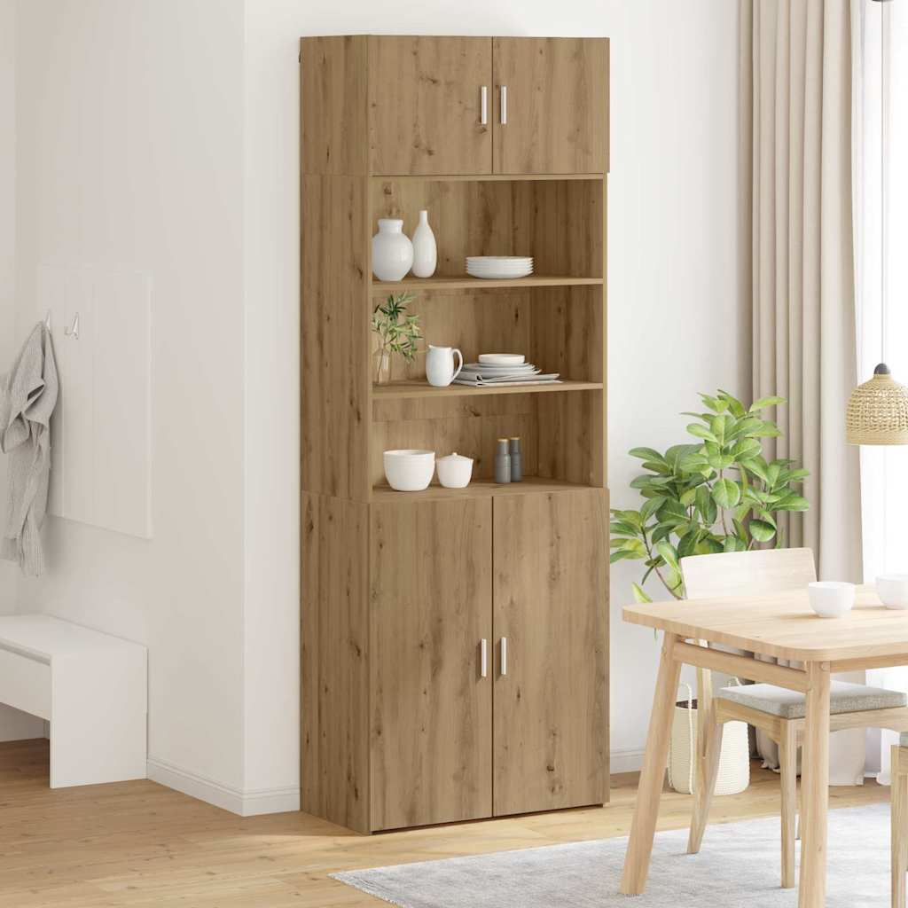 vidaXL Szafka do przechowywania Dąb rzemieślniczy 80 x 42,5 x 225 cm