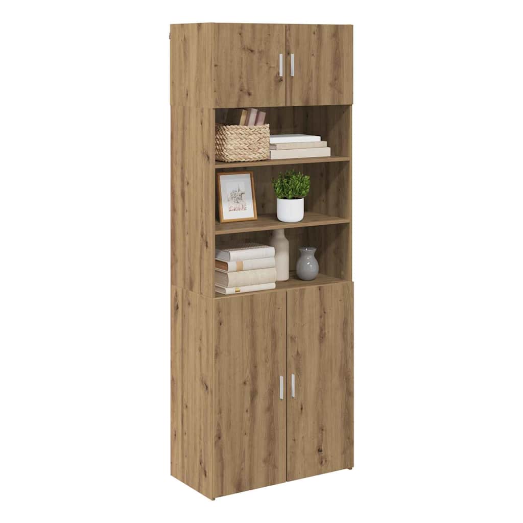 vidaXL Szafka do przechowywania Dąb rzemieślniczy 80 x 42,5 x 225 cm