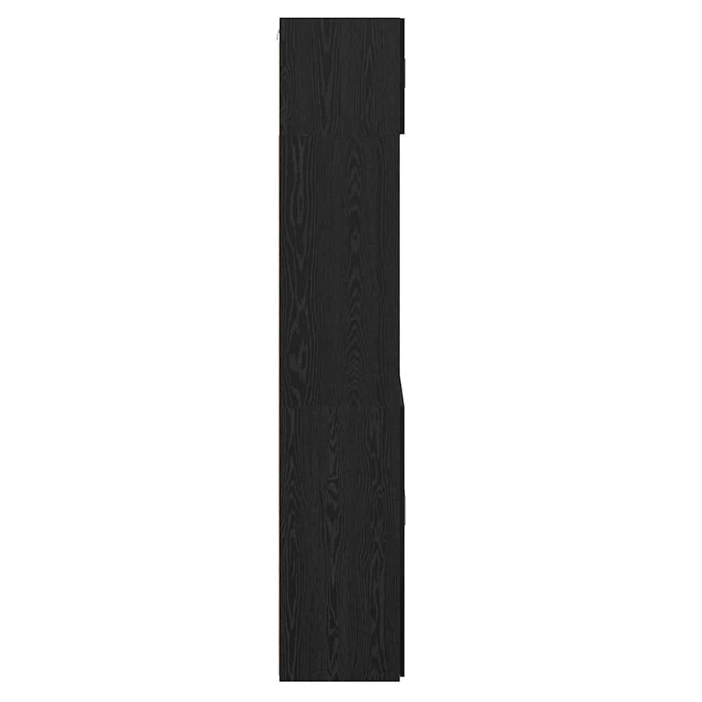 vidaXL Szafka do przechowywania Czarny Dąb 80 x 42,5 x 225 cm