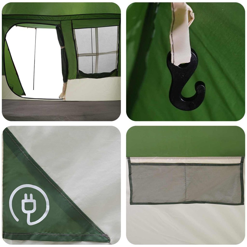 vidaXL Namiot tunelowy zielony 275 x 240 x 200 cm