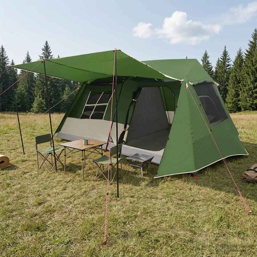 vidaXL Namiot tunelowy zielony 400 x 278 x 182 cm