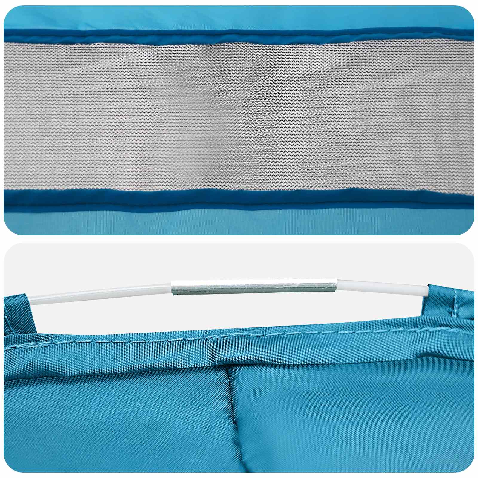 vidaXL Namiot Toaletowy z Wieszakiem niebieski 97 x 126 cm