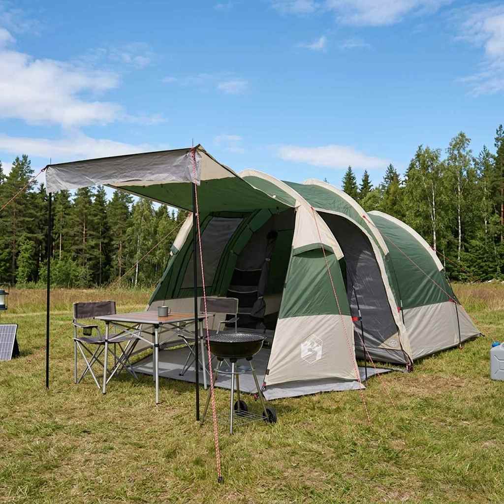 vidaXL Namiot tunelowy zielony 390 x 215 x 152 cm