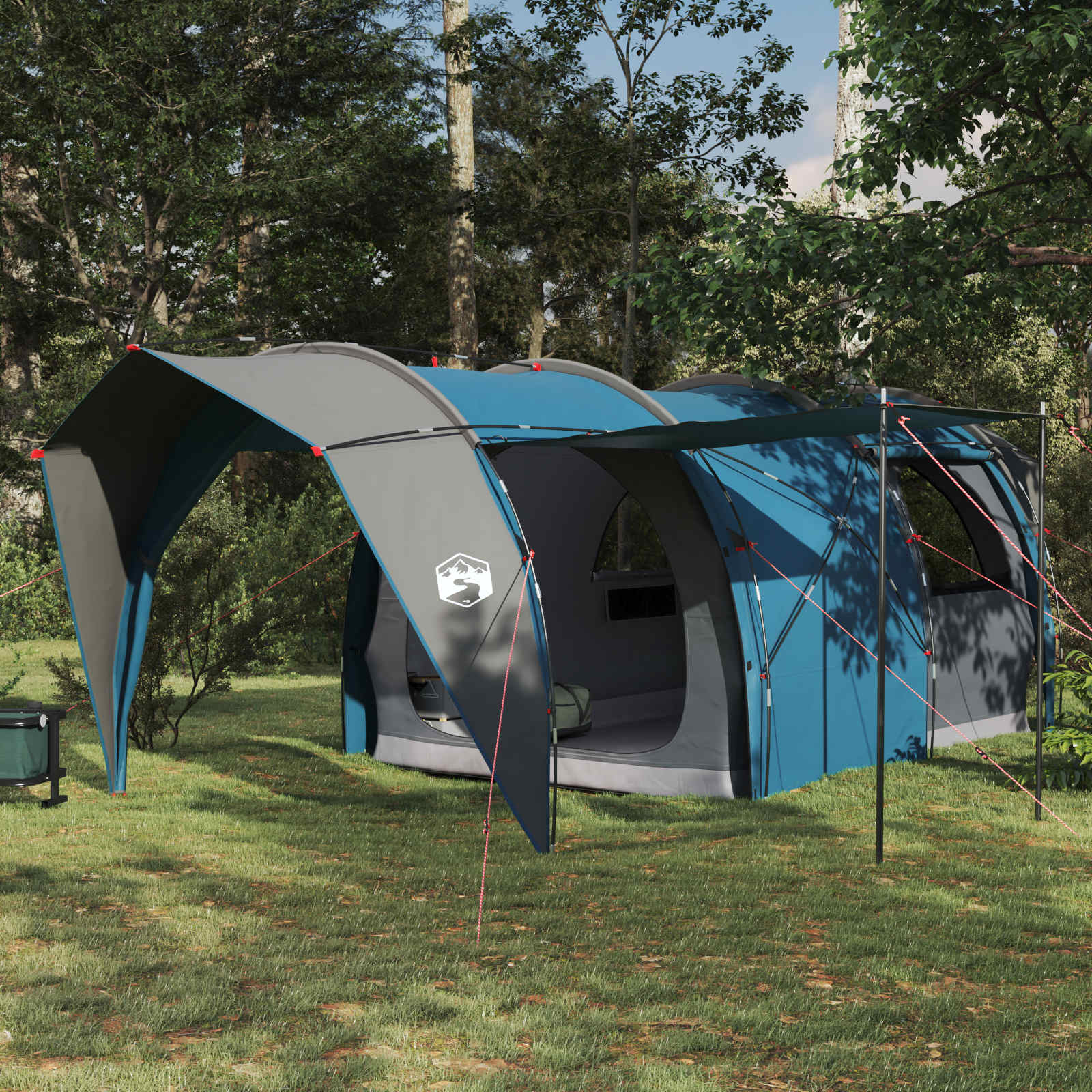 vidaXL Namiot tunelowy Niebieski 562 x 265 x 216 cm