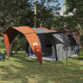 vidaXL Namiot tunelowy Szary i pomarańczowy 562 x 265 x 216 cm
