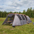 vidaXL Namiot tunelowy Szary i pomarańczowy 675 x 392 x 210 cm