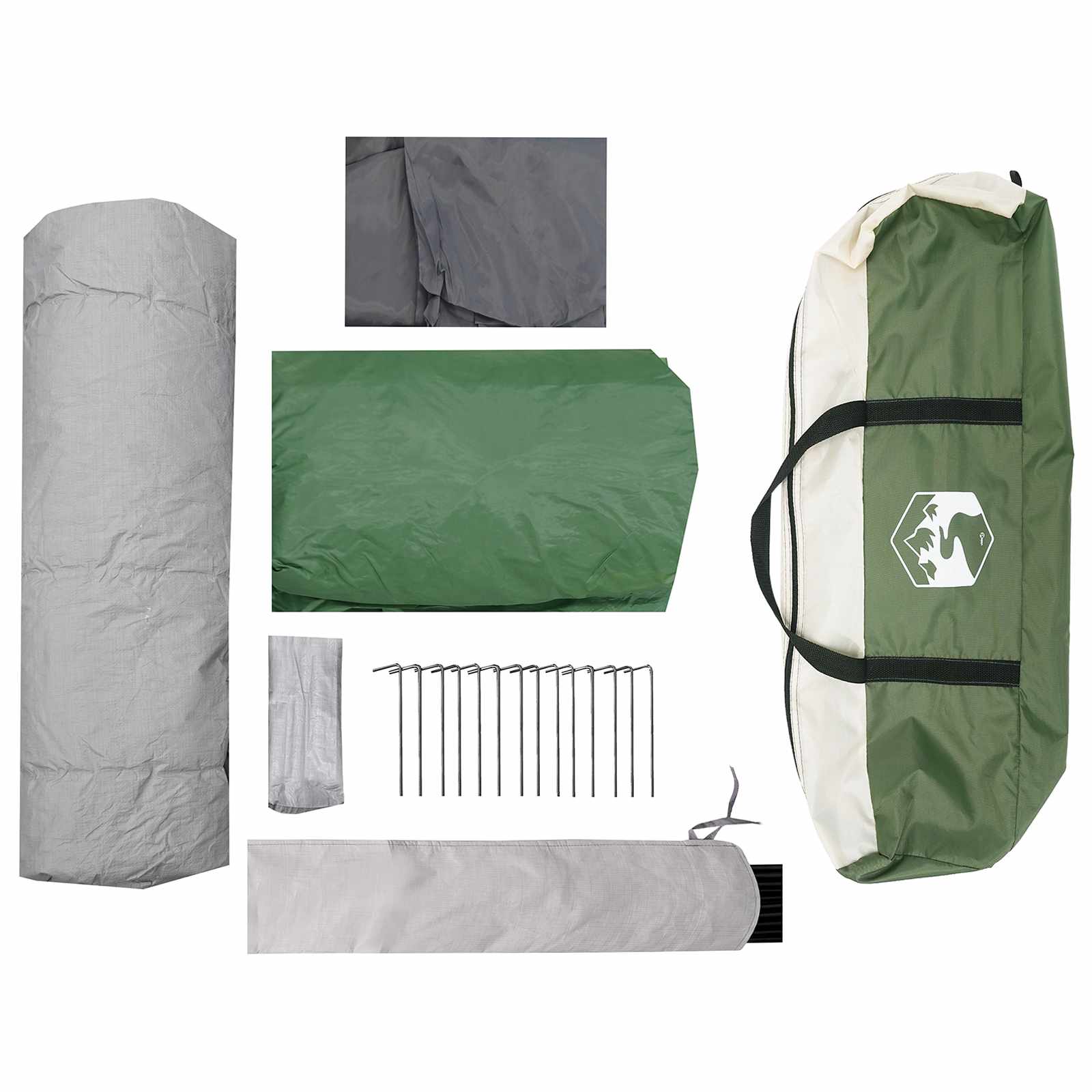 vidaXL Namiot Instant zielony 8-osobowy Polyester 185T z powłoką PU