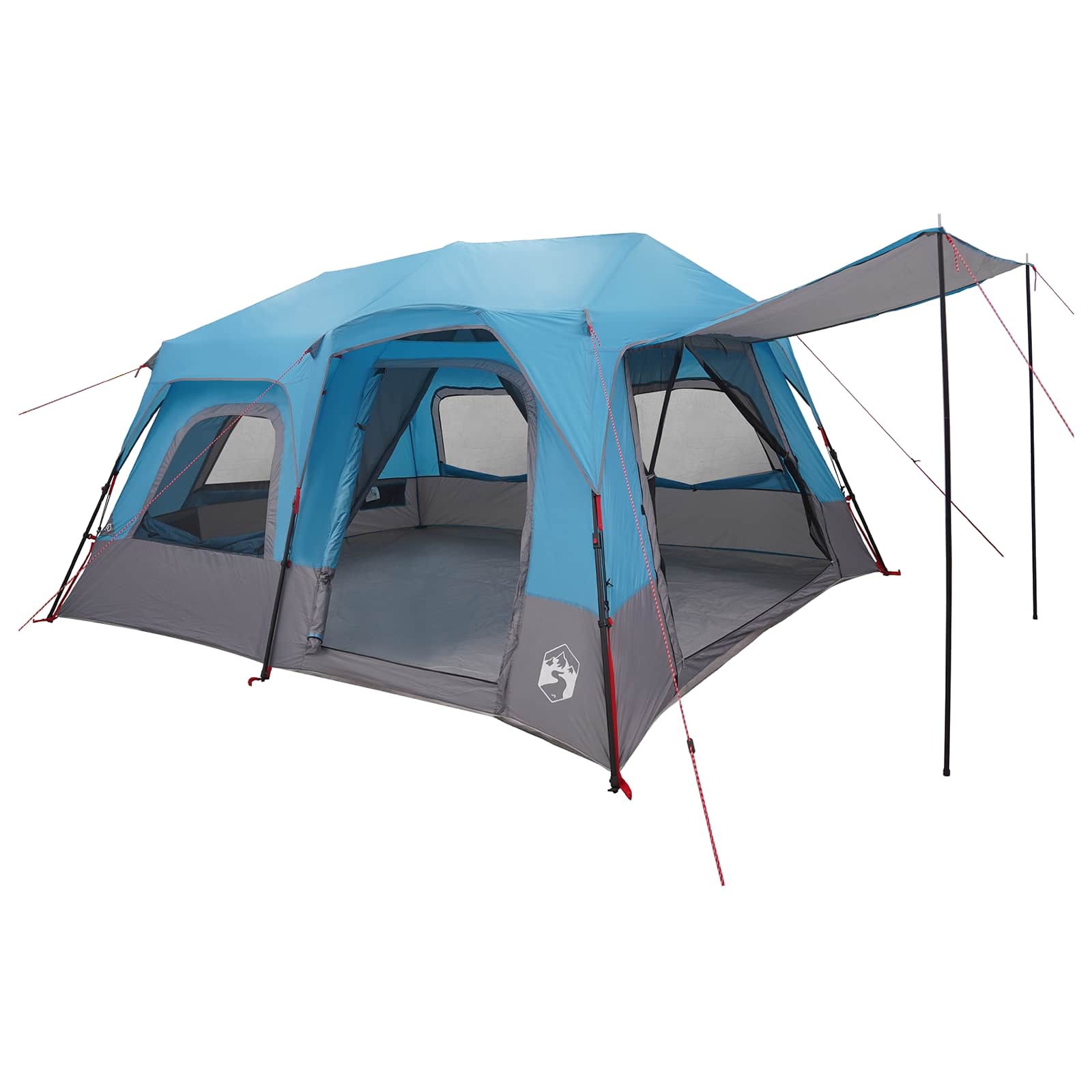 vidaXL Namiot Instant niebieski 8-osobowy Polyester 185T z powłoką PU