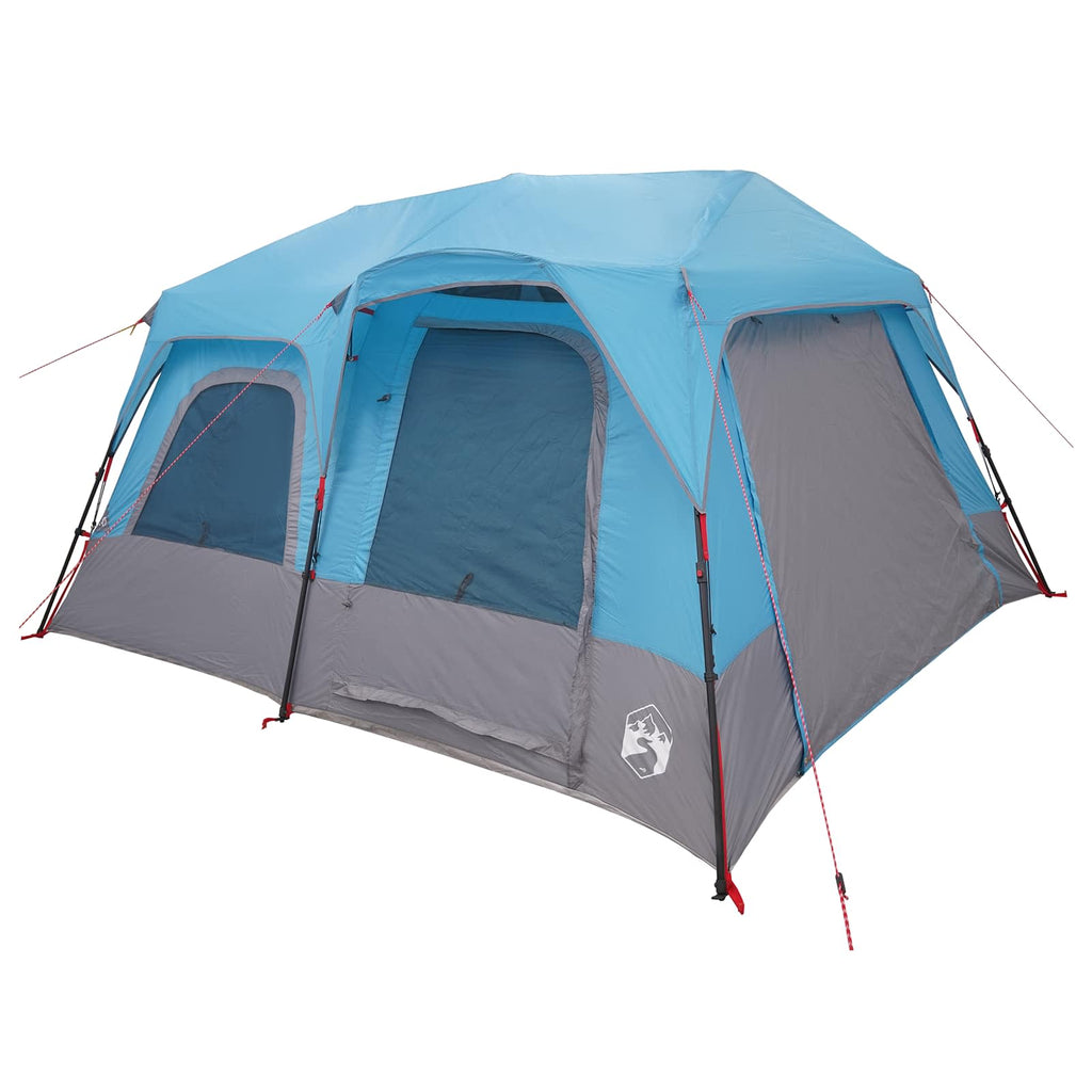 vidaXL Namiot Instant niebieski 8-osobowy Polyester 185T z powłoką PU