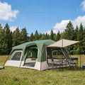 vidaXL Namiot Instant zielony 10-osobowy Polyester 185T z powłoką PU