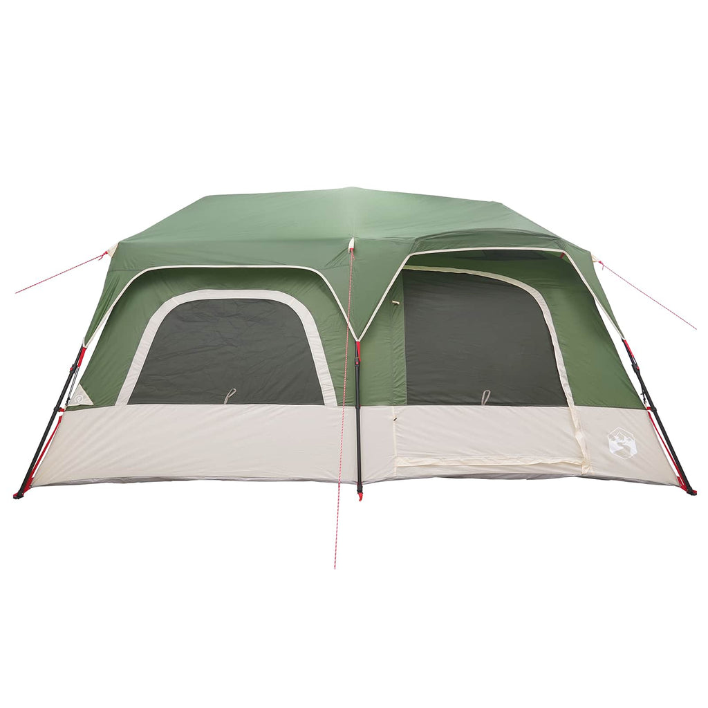 vidaXL Namiot Instant zielony 10-osobowy Polyester 185T z powłoką PU