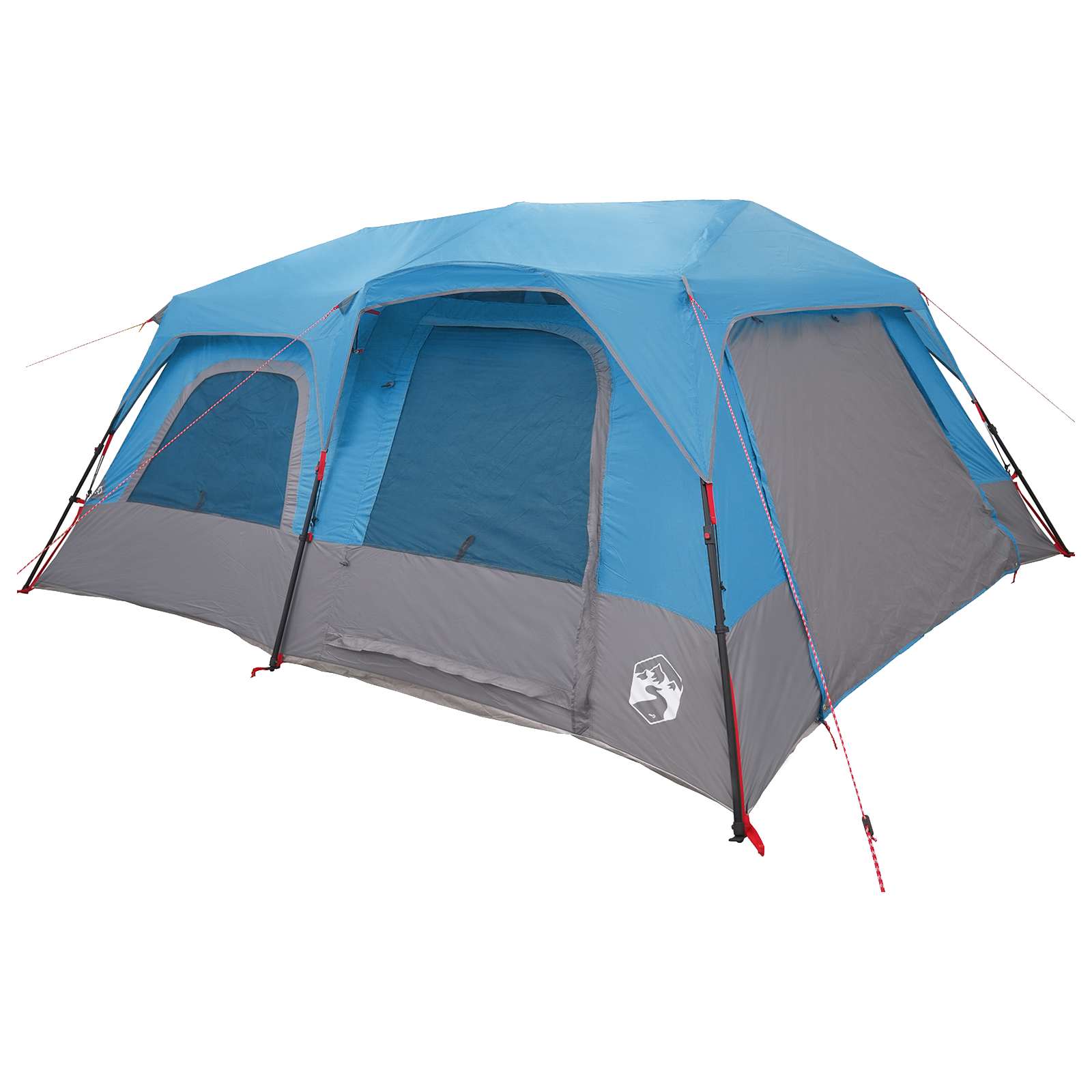 vidaXL Namiot Instant niebieski 10-osobowy Polyester 185T z powłoką PU