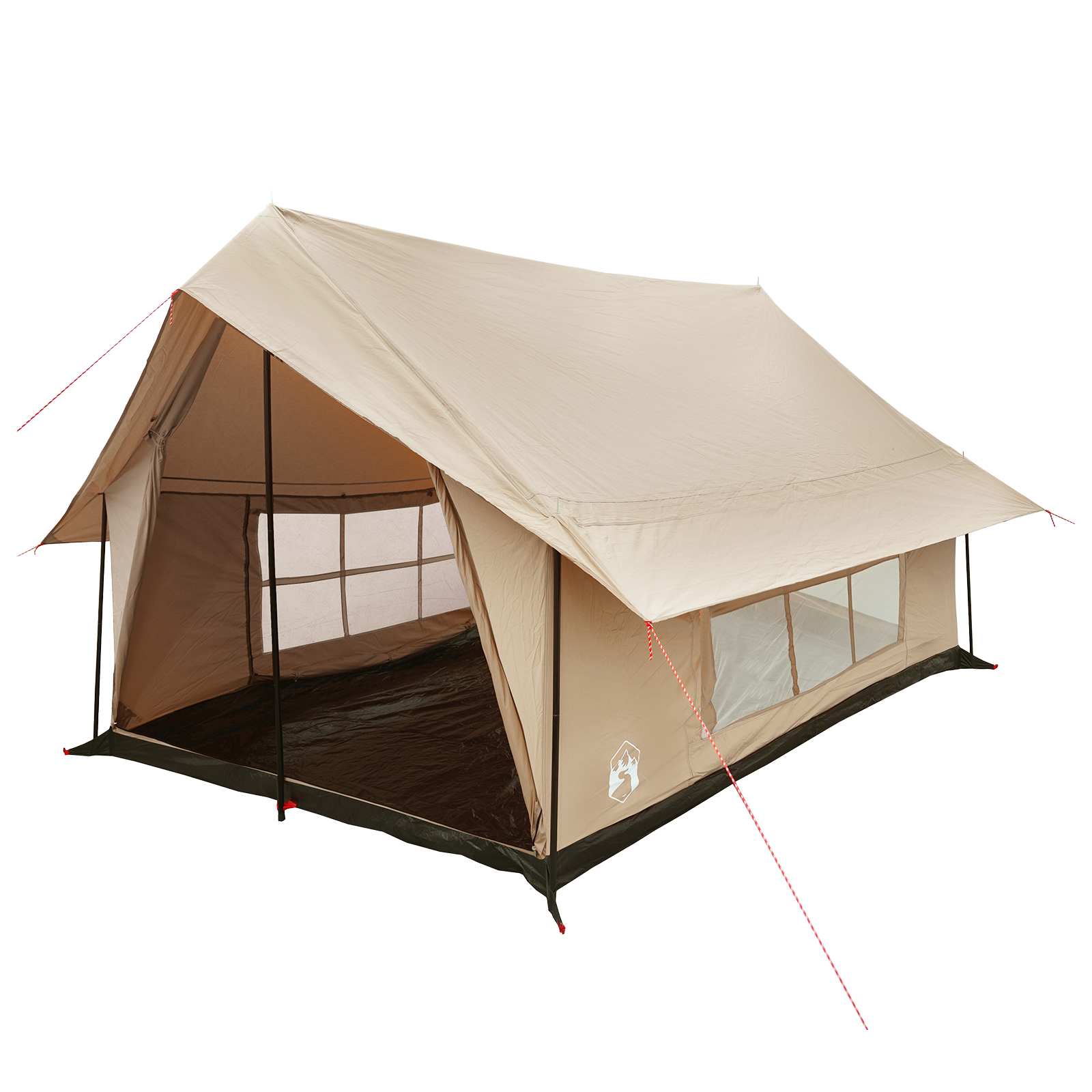 vidaXL Namiot domek kremowy 340 x 246 x 210 cm Polibawełna