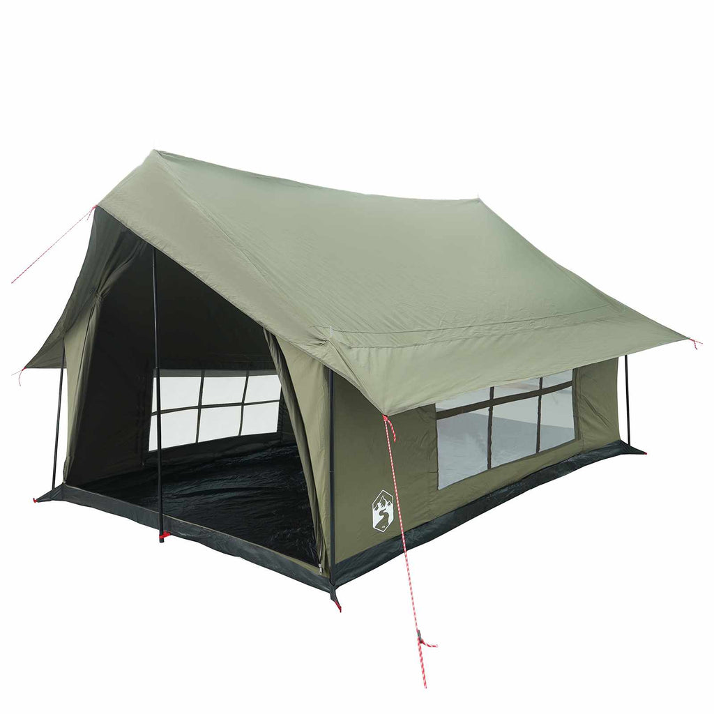 vidaXL Namiot domek Zielony wojskowy 340 x 246 x 210 cm Polibawełna