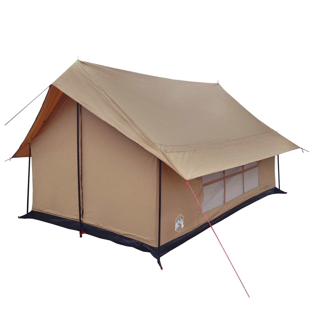 vidaXL Namiot domek brązowy 340 x 246 x 210 cm Polibawełna