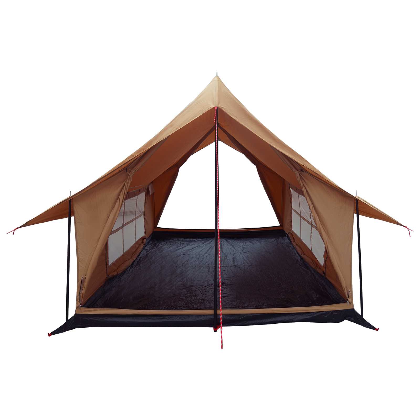 vidaXL Namiot domek brązowy 340 x 246 x 210 cm Polibawełna