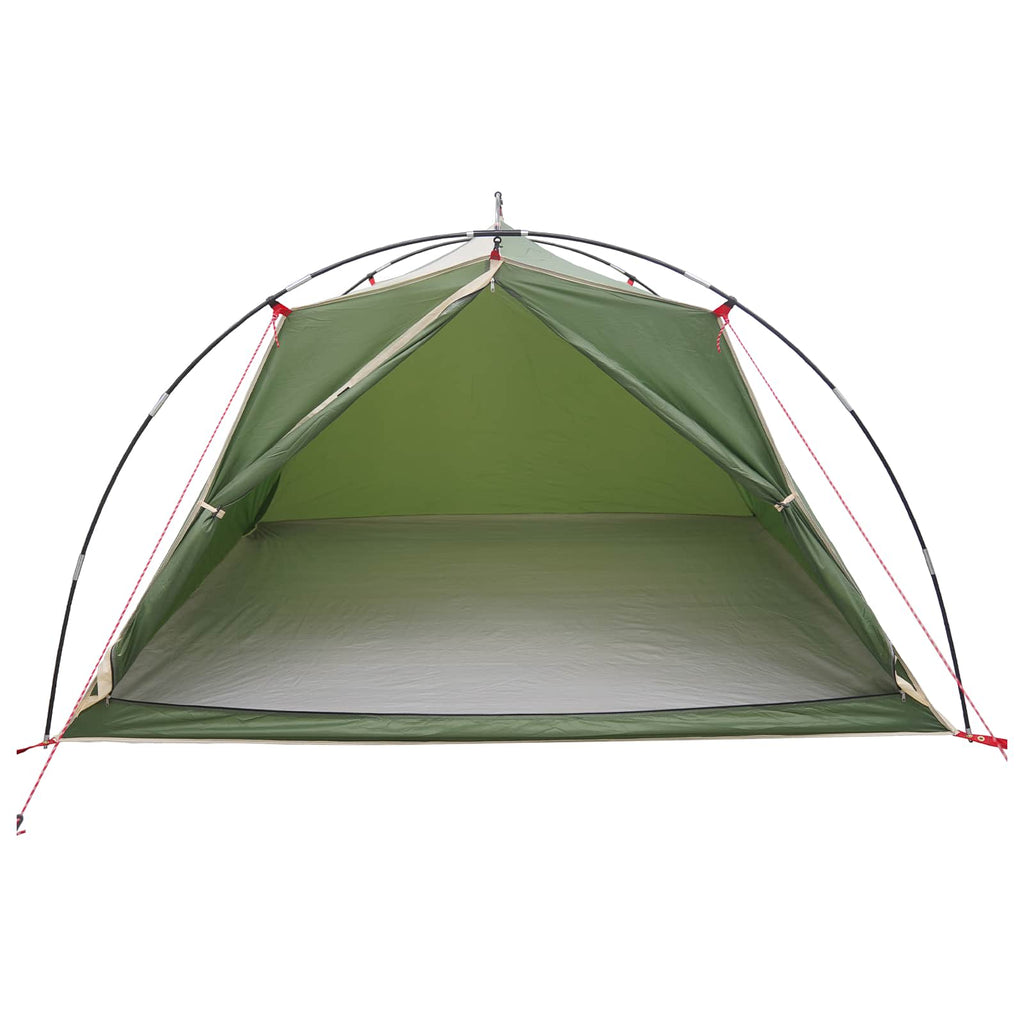 vidaXL Namiot tunelowy zielony 4-osobowy Polyester 185T z powłoką PU
