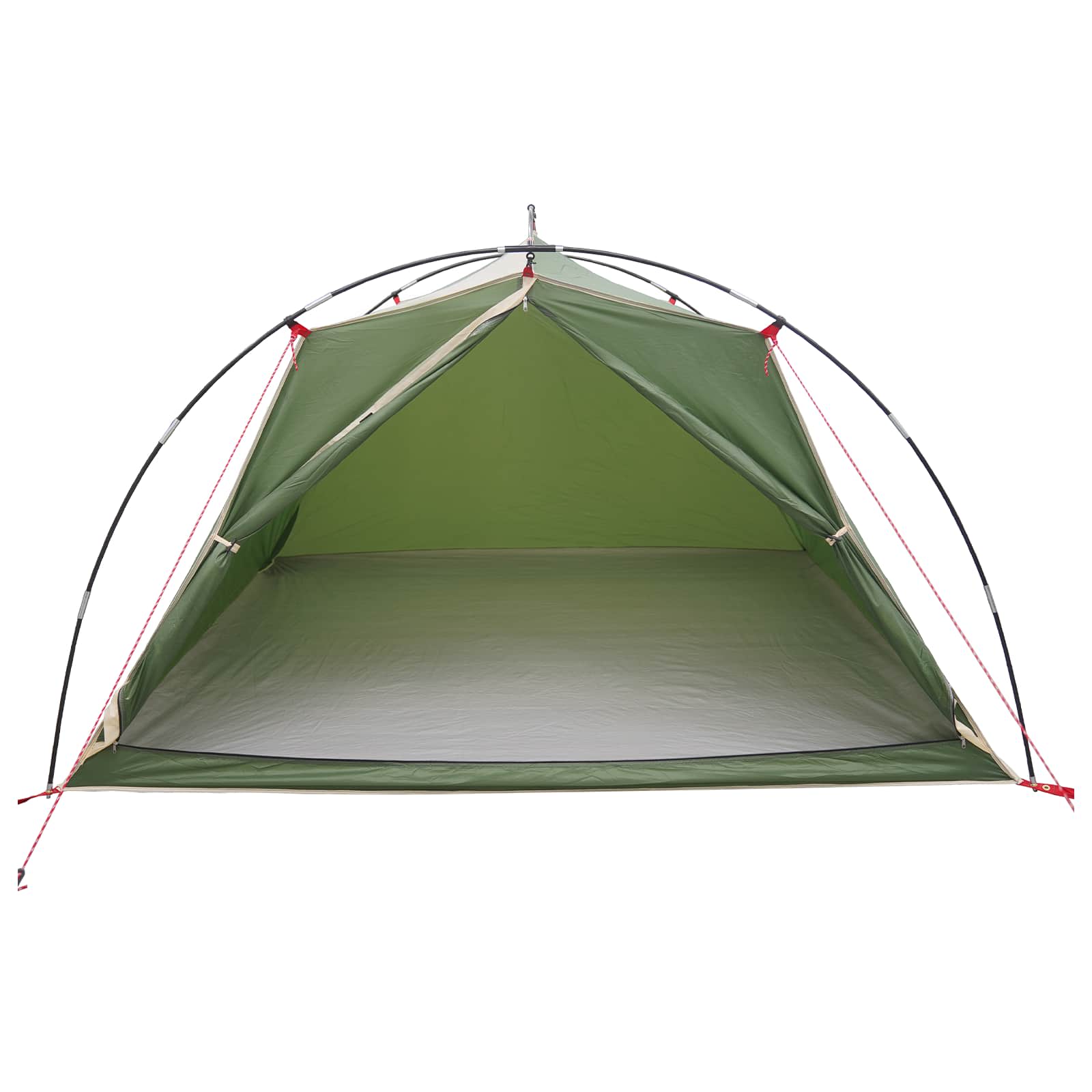 vidaXL Namiot tunelowy zielony 4-osobowy Polyester 185T z powłoką PU
