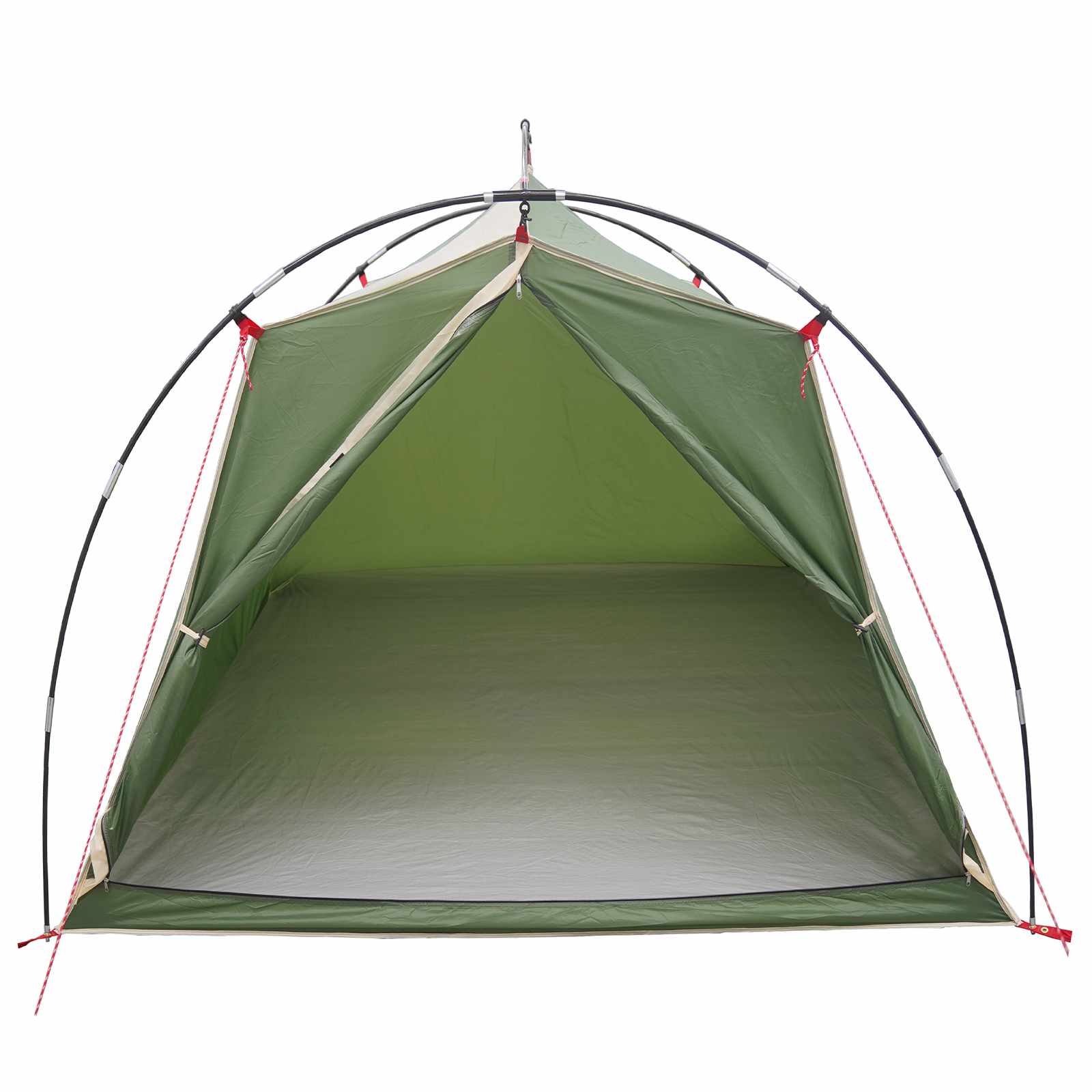 vidaXL Namiot tunelowy zielony 2-osobowy Polyester 185T z powłoką PU