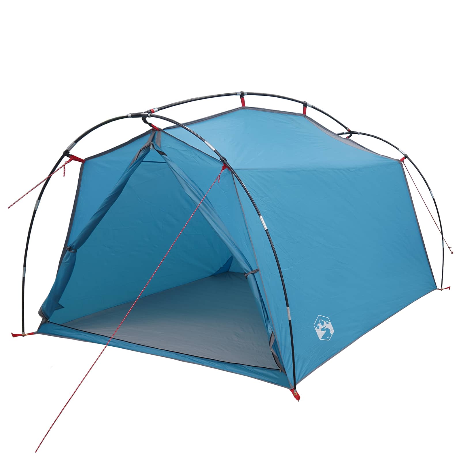 vidaXL Namiot tunelowy niebieski 2-osobowy Polyester 185T z powłoką PU