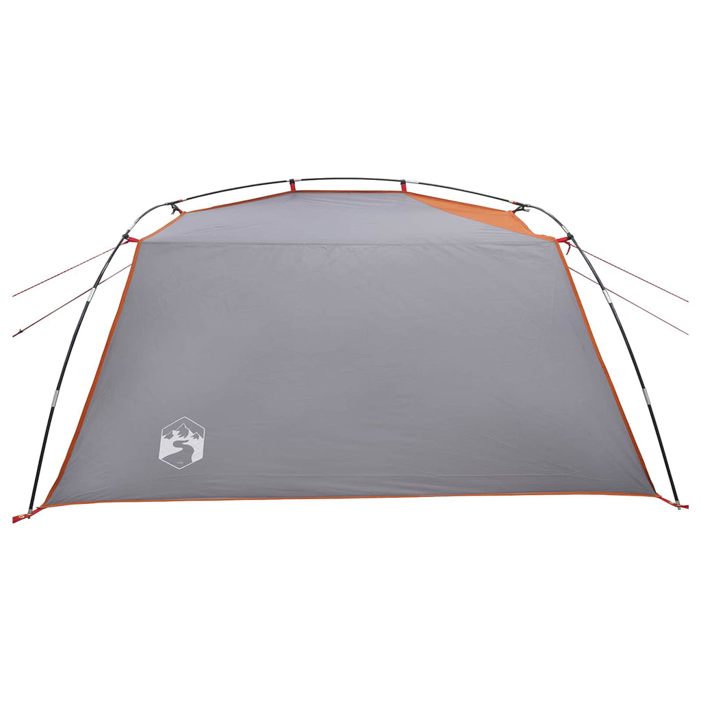 vidaXL Namiot tunelowy Szary i pomarańczowy 2-osobowy